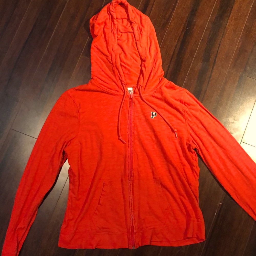 PINK victorious secret red zip up